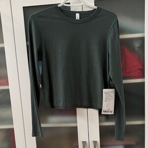Lululemon Classic Fit Cotton Blend Long Sleeve SZ 4 Dark Forest NWT 🌳🌳🌳🌳